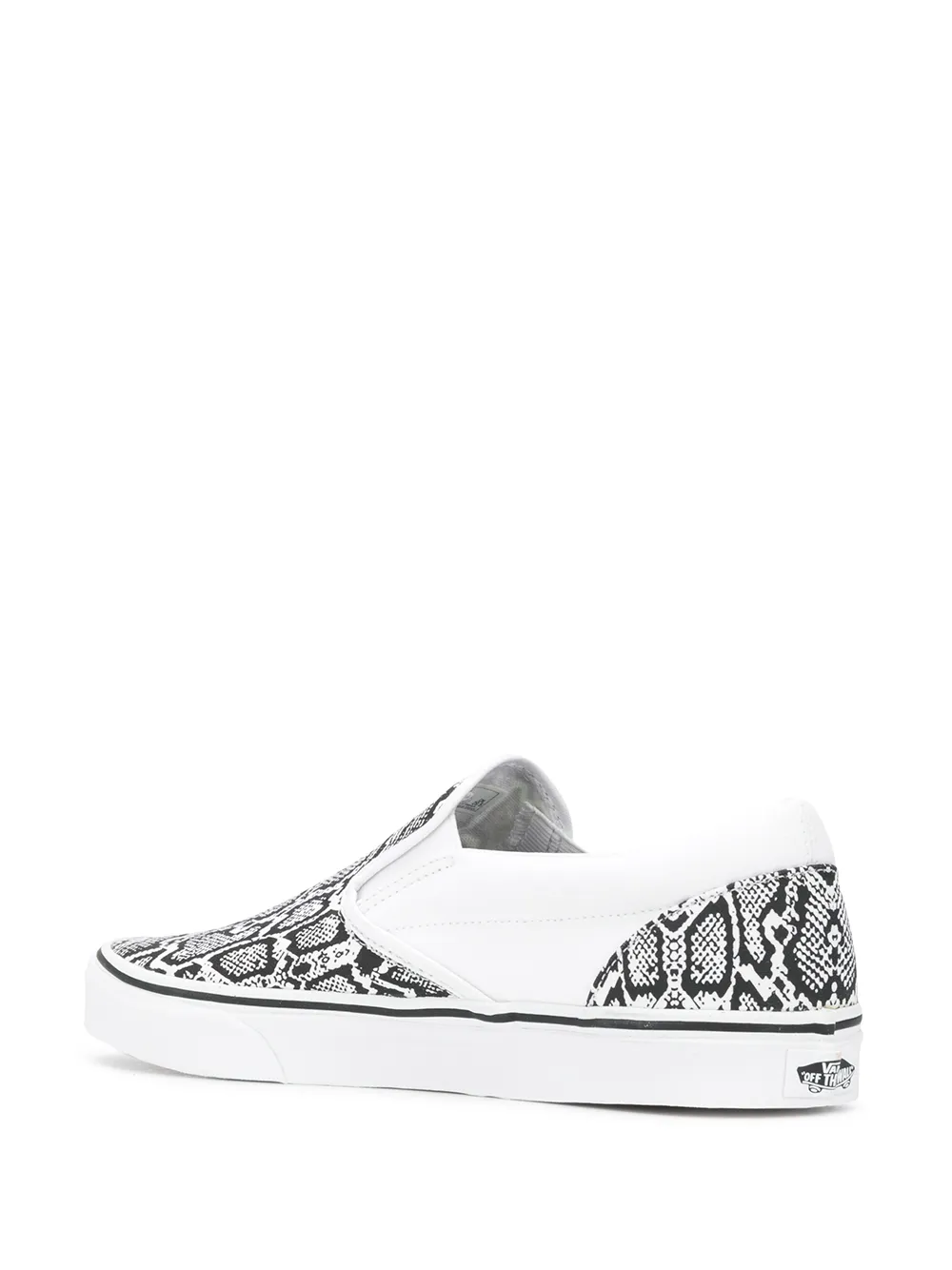 snakeskin slip on vans