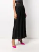 Balmain pleated side-slit skirt