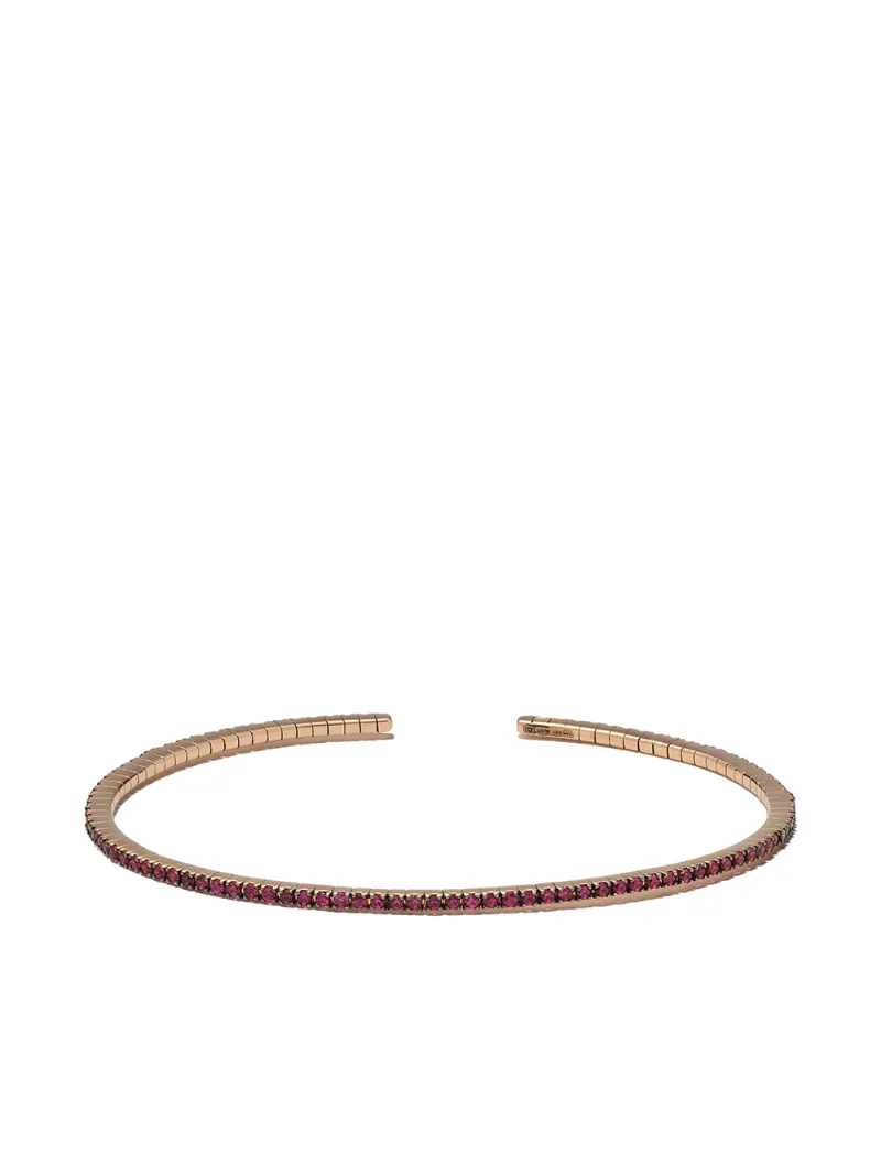 WHITE BIRD 18KT ROSE GOLD PAULETTE RUBY CUFF