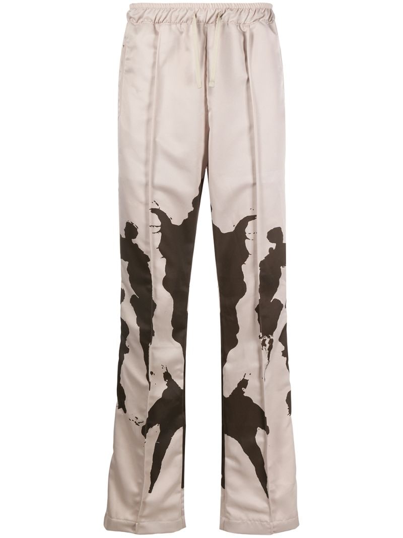 Youths In Balaclava Ink Blot Track Pants In Neutrals