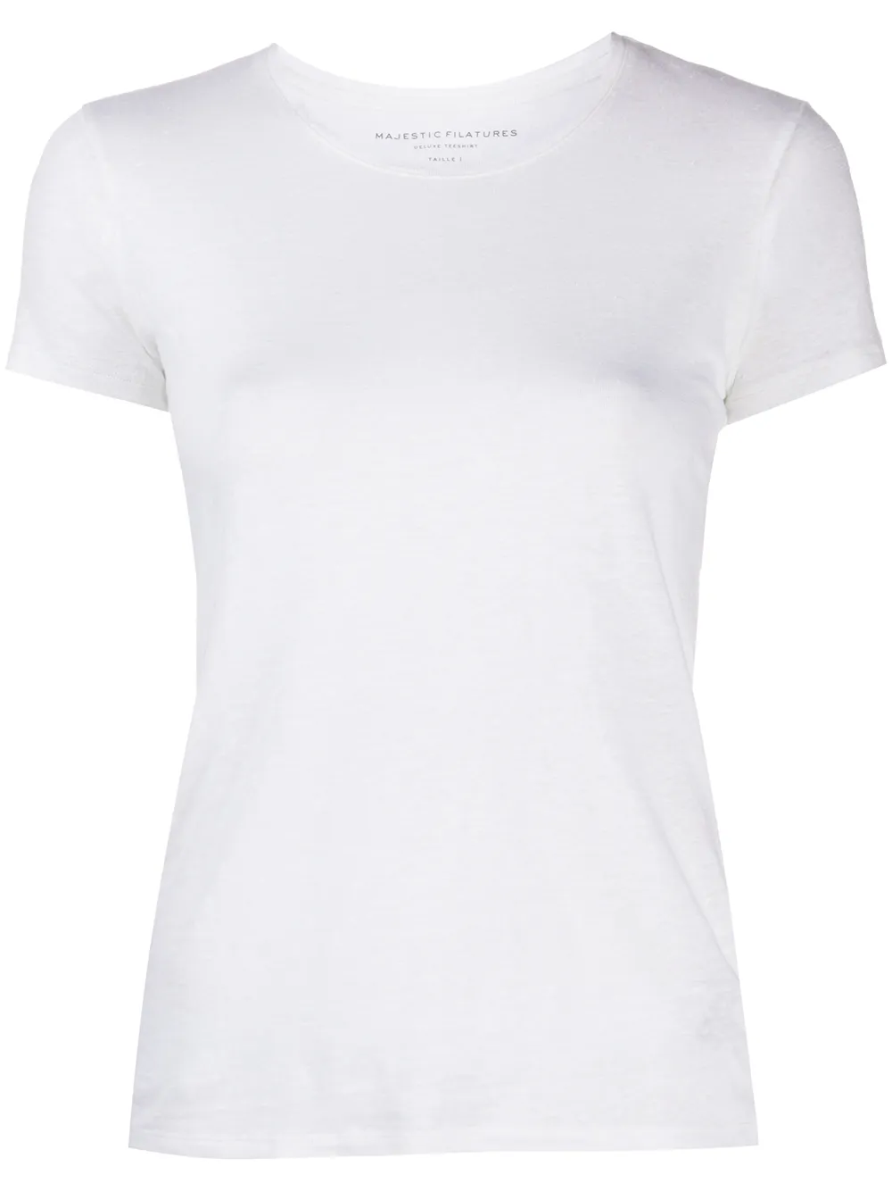 Shop Majestic Plain T-shirt In White