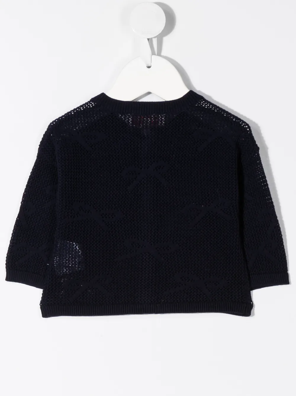 Lili Gaufrette Gebreid vest Blauw