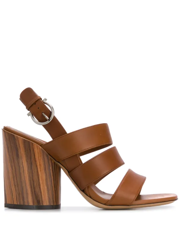 Salvatore Ferragamo Strappy Block Heel 