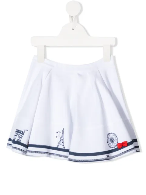 Lili Gaufrette Paris print a-line skirt