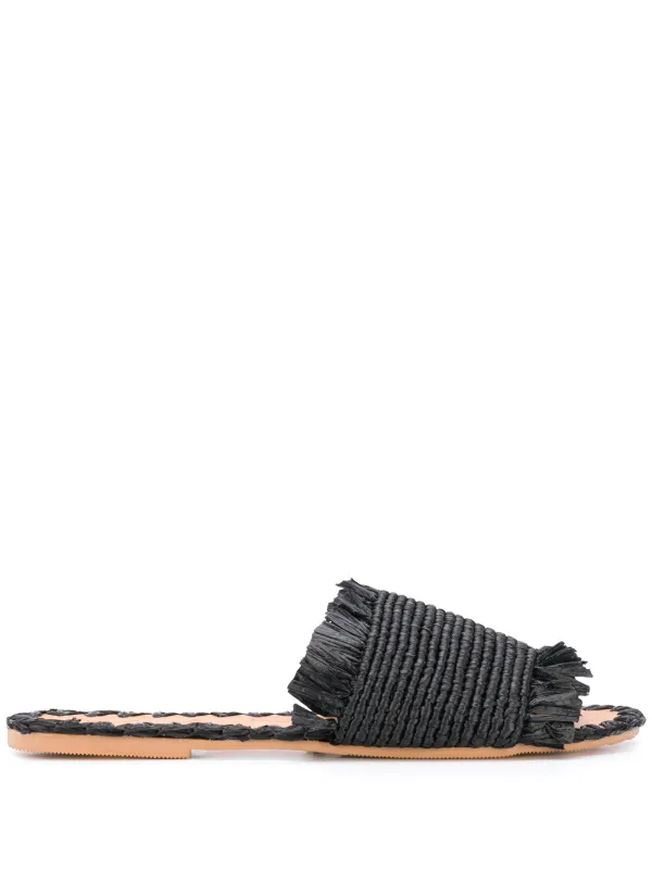 flat slip on sandals