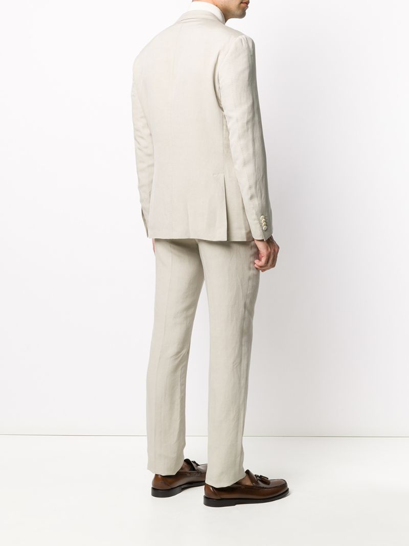 Shop Corneliani Single Breasted Suit In Neutrals