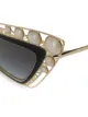 Dolce & Gabbana Eyewear солнцезащитные очки в оправе 'кошачий глаз' с жемчугом
