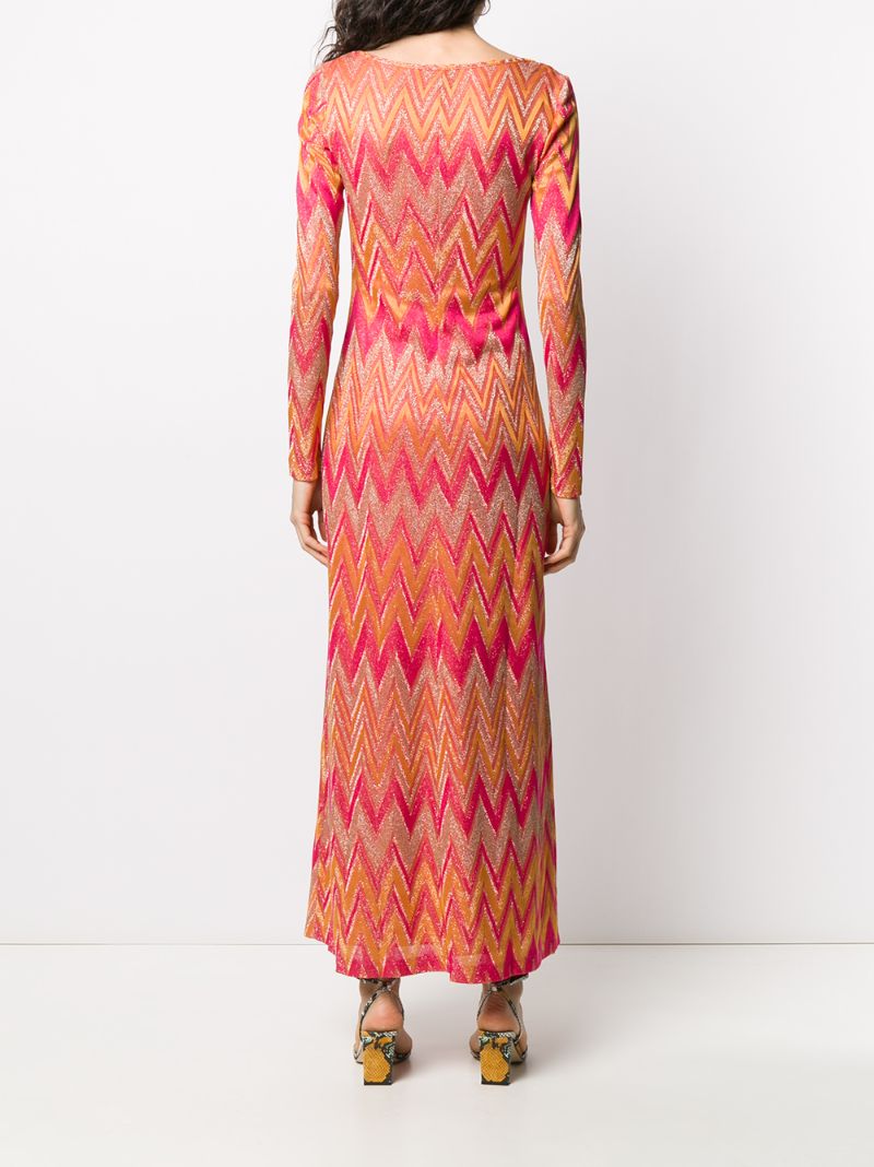 M MISSONI KNITTED ZIGZAG DRESS 