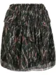 Image 1 of IRO abstract print tiered skirt