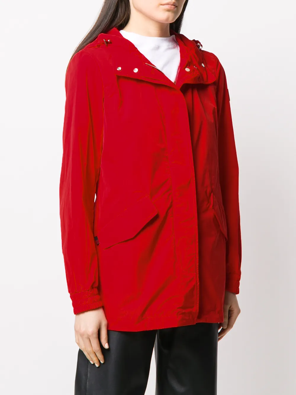  Woolrich Regenmantel Mit Kapuze   Rot 