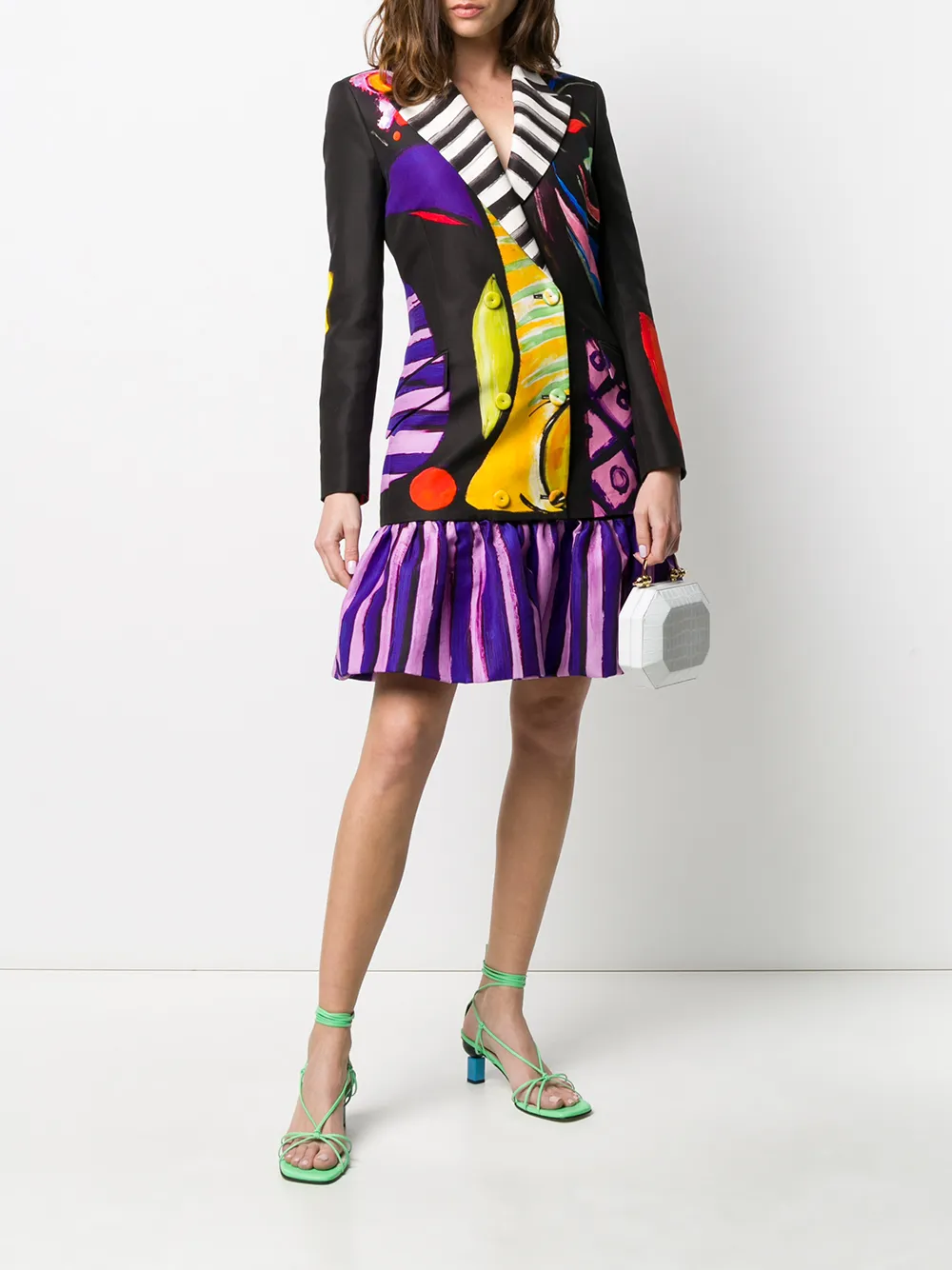 Moschino Jurk met print - Zwart