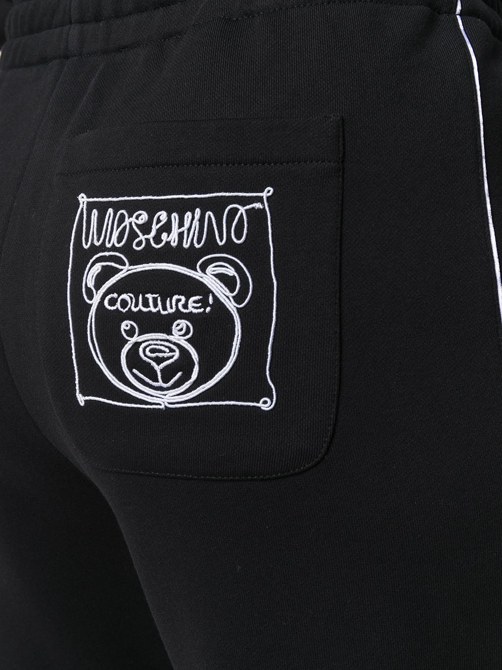 фото Moschino спортивные брюки с вышивкой