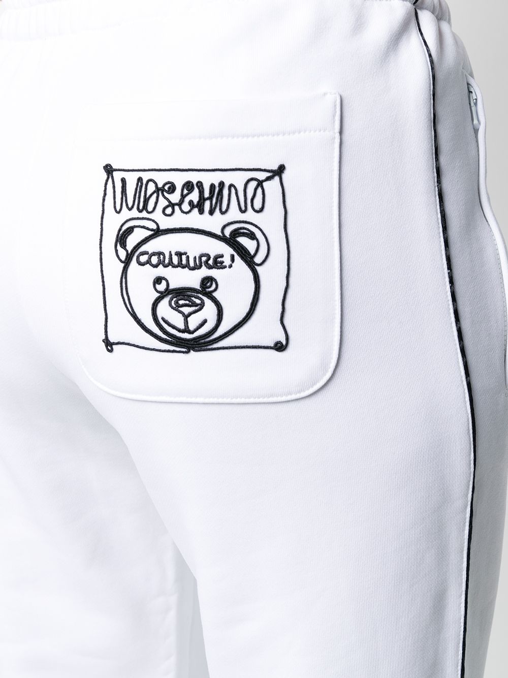 фото Moschino спортивные брюки с вышивкой