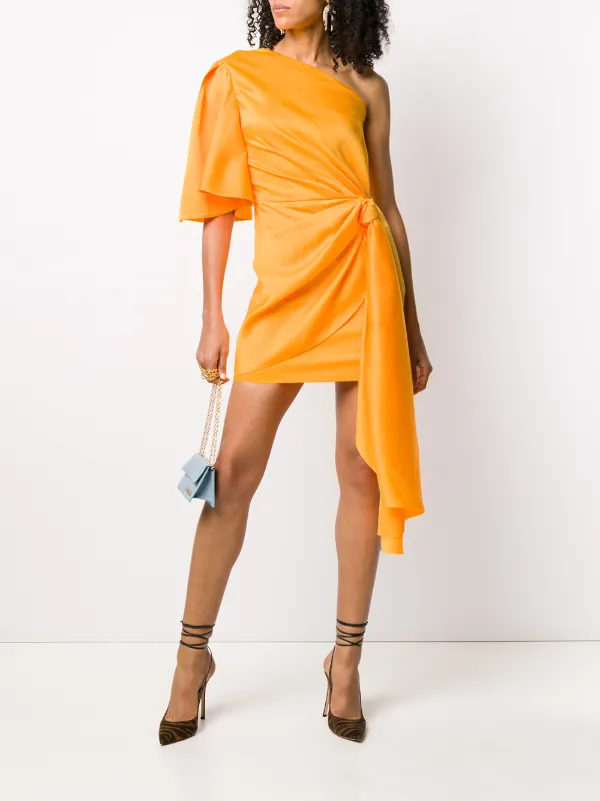 Solace London Vestito Monospalla Corto - Farfetch