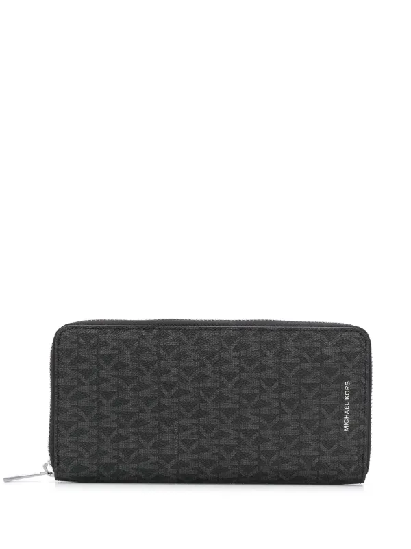 Michael kors checkbook wallet black best sale