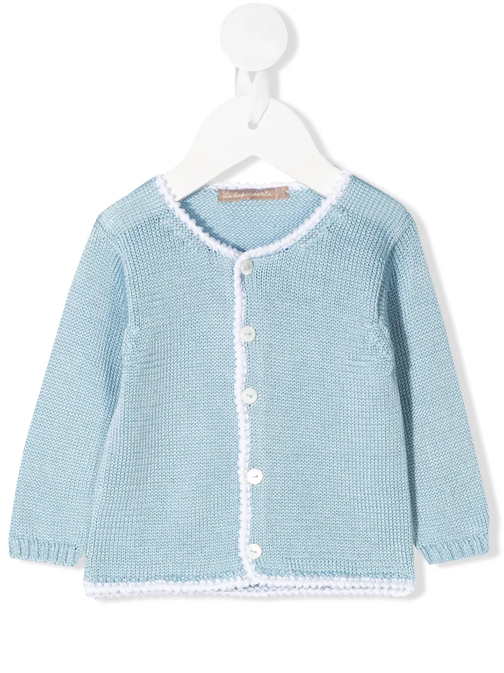 La Stupenderia contrast trim cardigan | Blue | Image 1