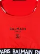 Balmain Kids بلوزة قصيرة بطبعة شعار الماركة