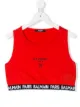 الصورة 1 من Balmain Kids بلوزة قصيرة بطبعة شعار الماركة