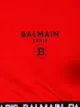 Balmain Kids بلوزة قصيرة بطبعة شعار الماركة