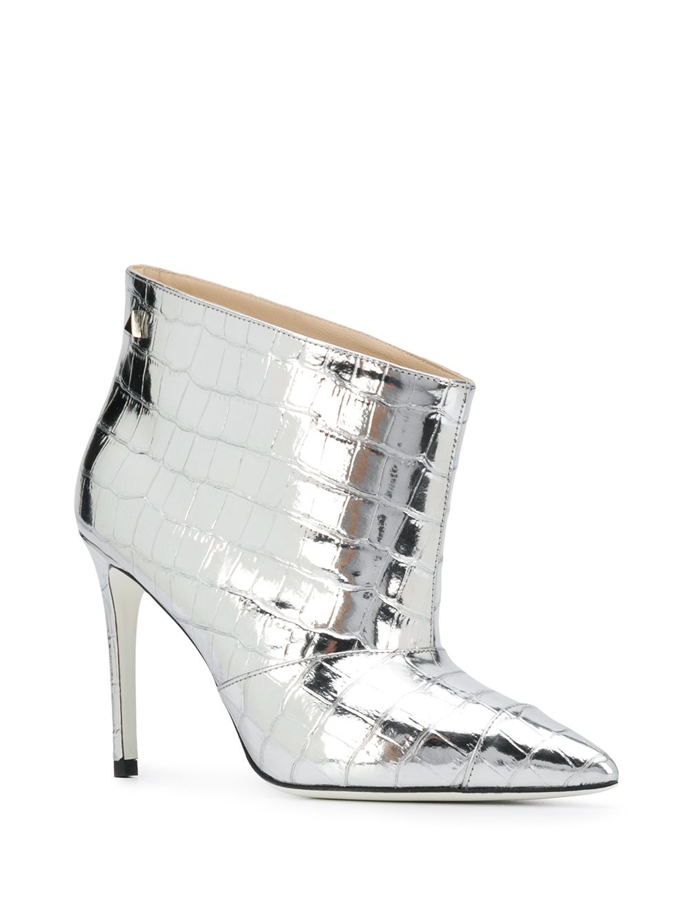 фото Grey mer snakeskin effect boots