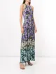 Mary Katrantzou floral print pleated skirt dress