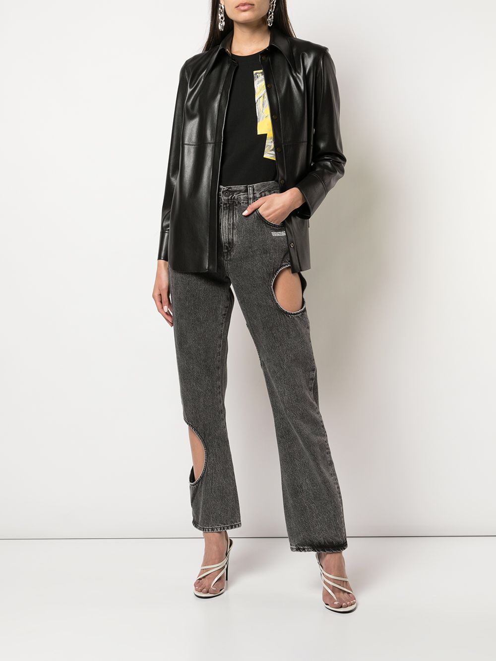 фото Off-white футболка с абстрактным принтом