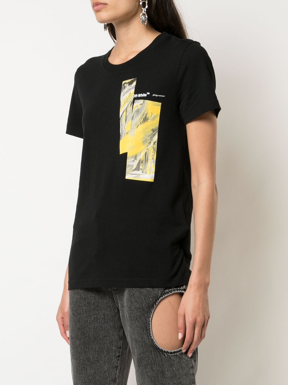 фото Off-white футболка с абстрактным принтом