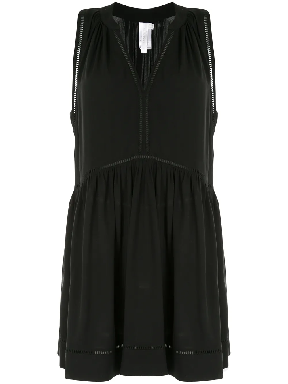 Seafolly Kleid mit Hohlsaumspitze - Schwarz