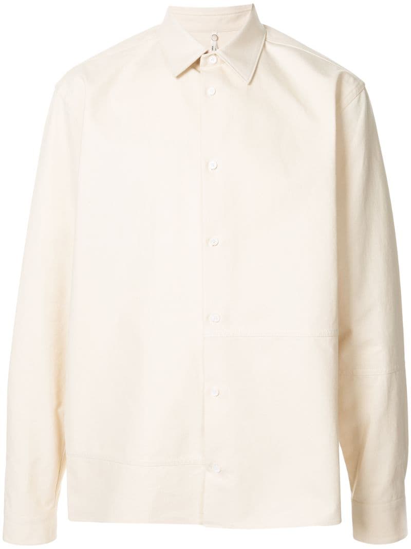 Oamc Boxy Fit Longsleeved Shirt In White