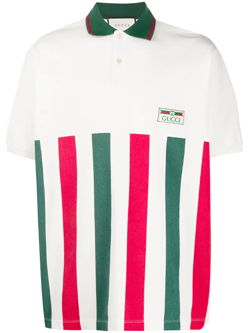 white gucci polo shirt