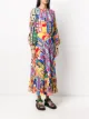 Stella Jean abstract print pleat dress