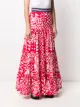 Stella Jean tiered geometric print skirt