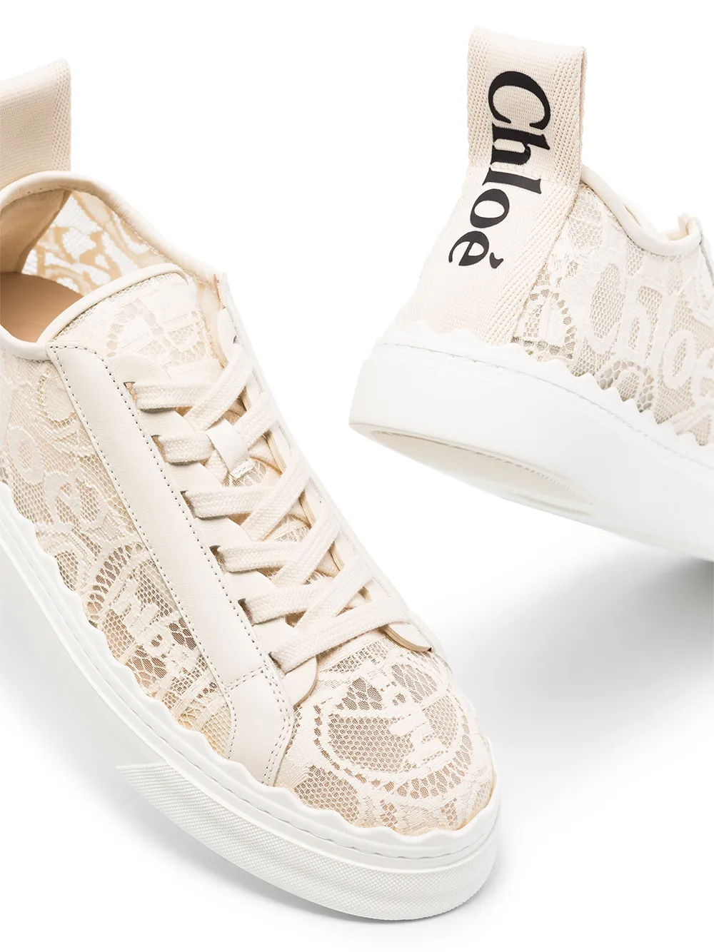 Lauren lace detail sneakers