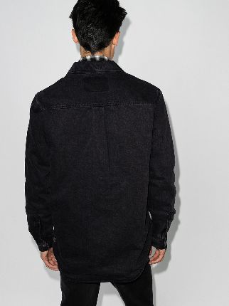 Hoodrat Krow denim shirt jacket展示图