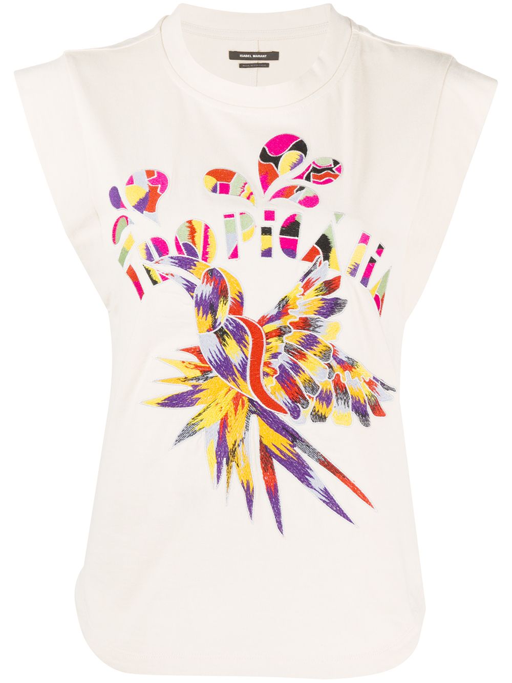 фото Isabel marant seleno graphic embroidery tank top