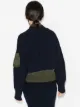 Sacai knitted-panel hybrid bomber jacket