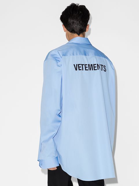 vetements blue shirt