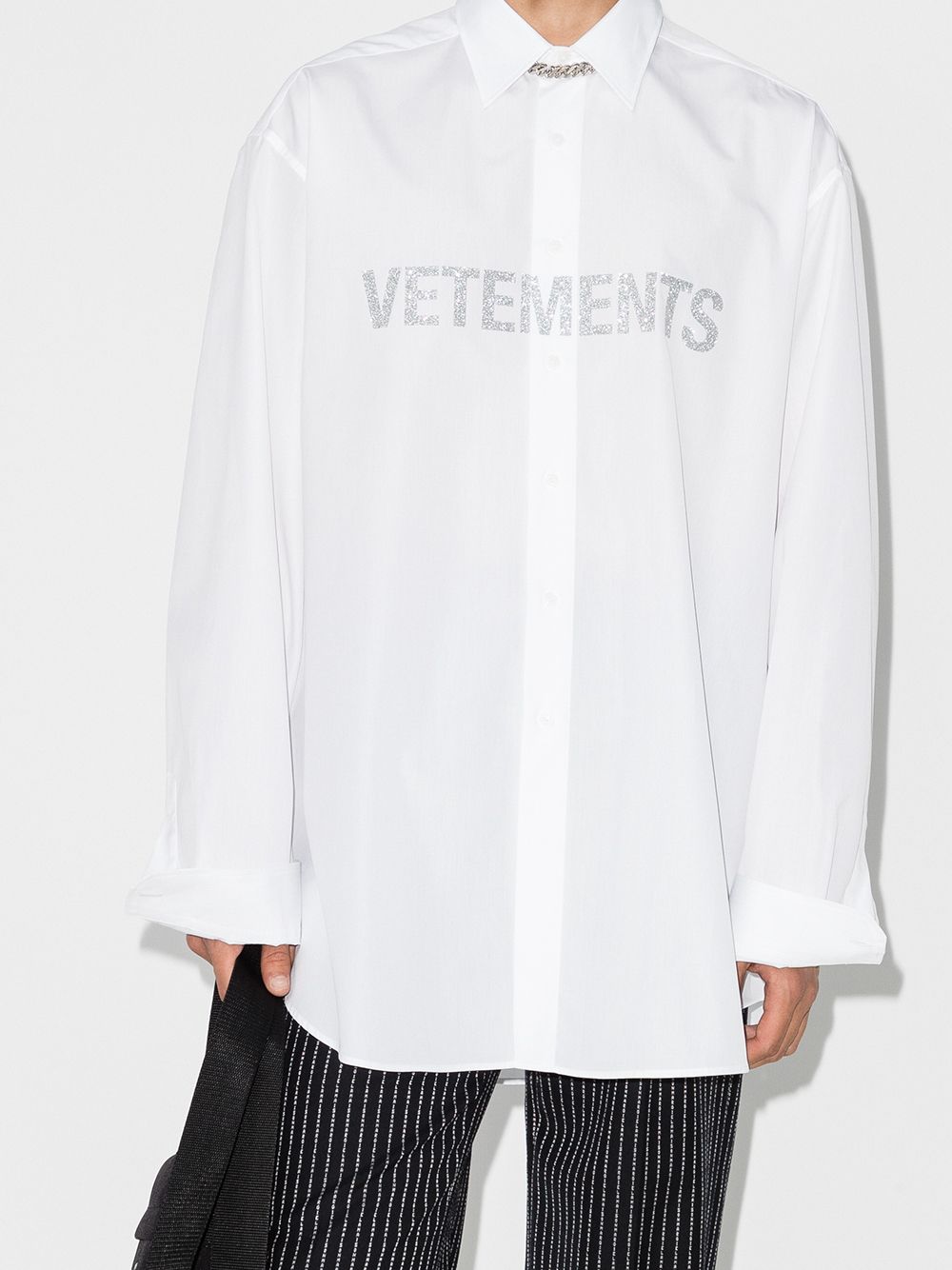 фото Vetements рубашка с логотипом