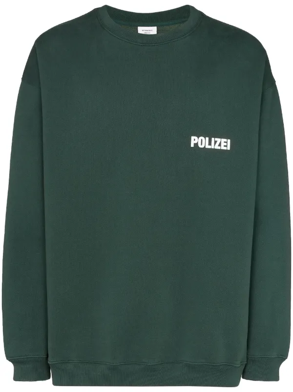 vetements polizei crewneck