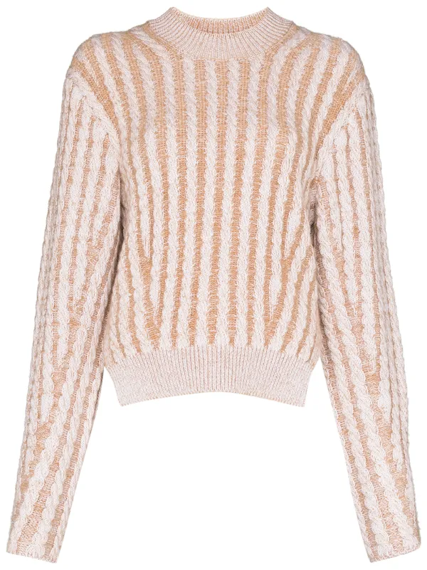 long cable knit jumper
