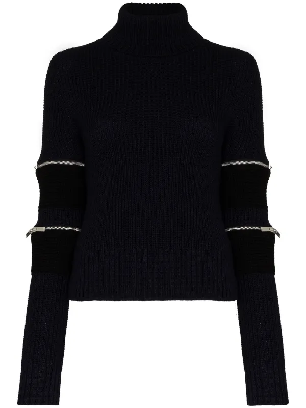 turtle neck zip jumper