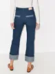 Chloé turn-up kick flare cropped jeans