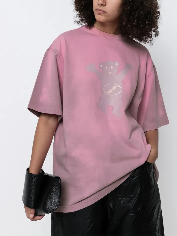 Shop We11done Teddy print T-shirt with 