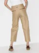 Chloé cropped linen and cotton-blend trousers