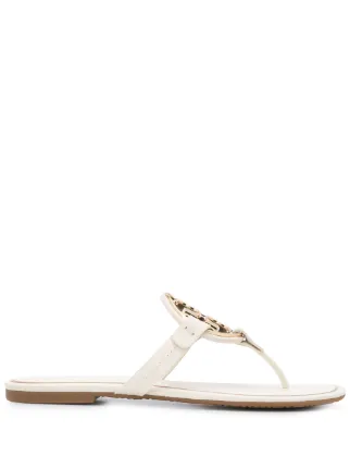 tory burch miller metal leather thong sandals
