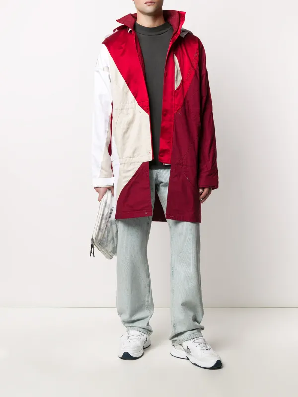 Reebok Colour Block Raincoat Red FARFETCH JO