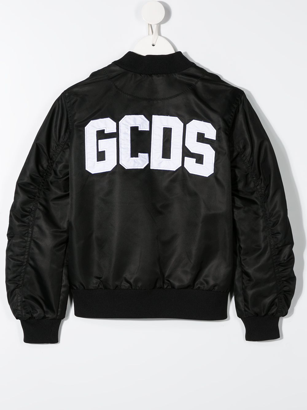 фото Gcds kids logo-embroidered bomber jacket