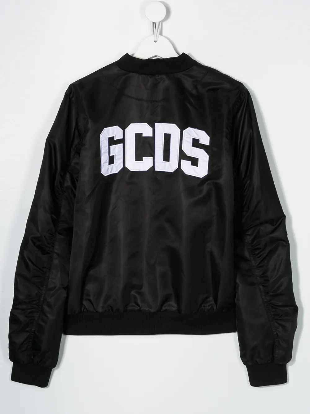 фото Gcds kids logo-embroidered bomber jacket