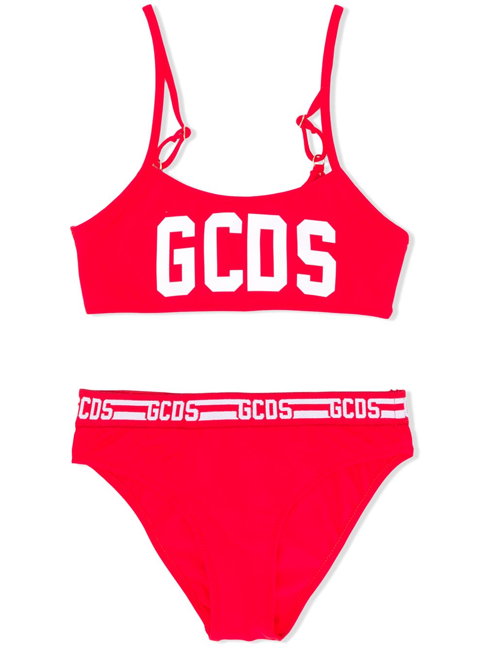 фото Gcds kids teen logo-print bikini