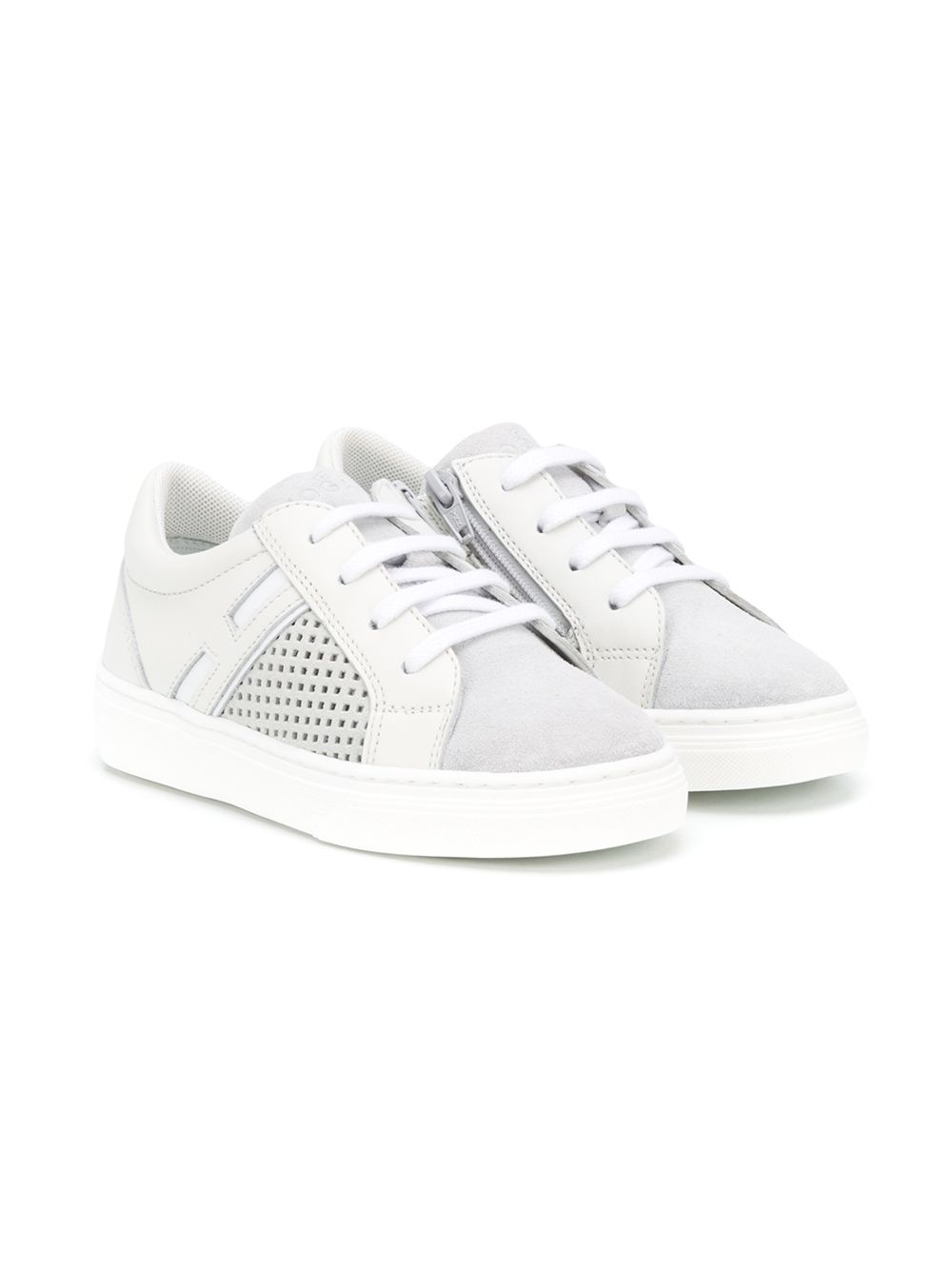 фото Hogan kids perforated low-top trainers